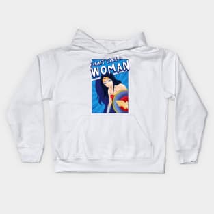 Fight Like a Woman Kids Hoodie